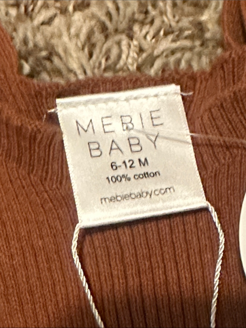 Nwt Mebie Baby Hank Rust Knit Overalls 6-12 Months Cotton — image 5 of 8